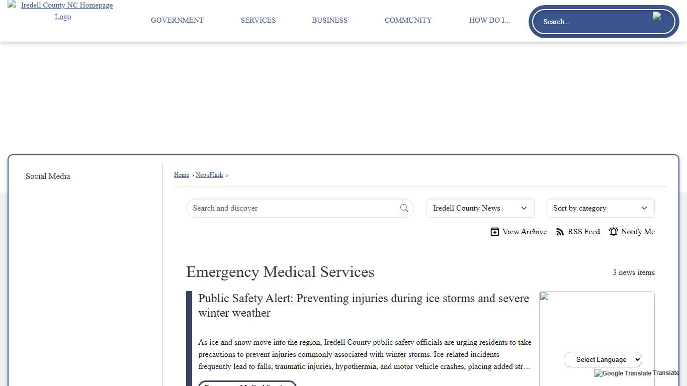 News Flash • Iredell County, NC